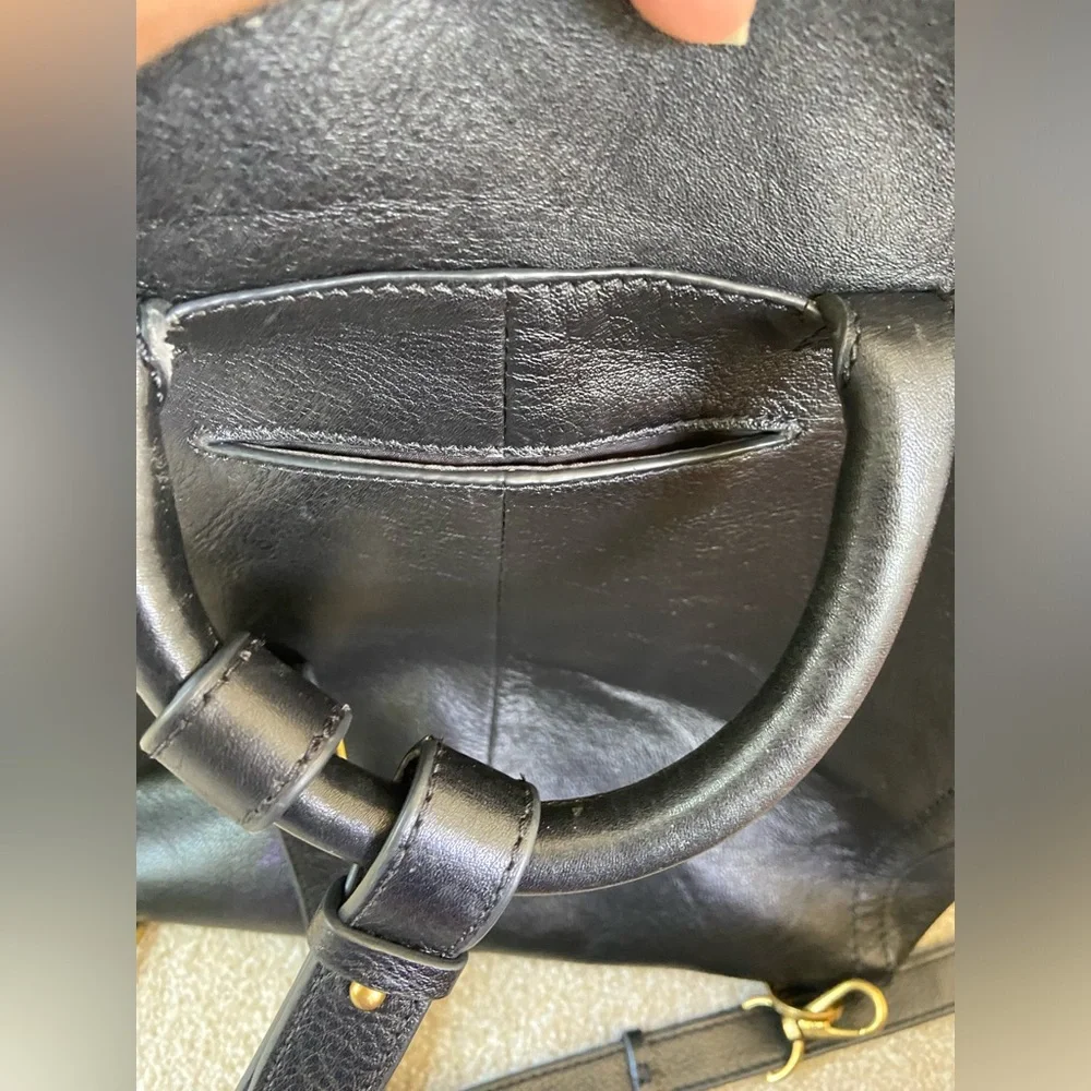 Fossil Black Parker Leather Backpack